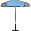 (639AT) 6.5 Ft. Aluminum Pop-Up Steel Rib Umbrella, Push Button Tilt (Flat Bottom Pole)