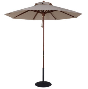 (BJ75) 7.5 ft. Wood Market Umbrella