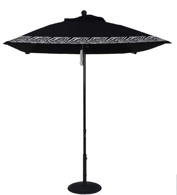 (EC65FPUL-SQU) 6 1/2' Aluminum Market Square Double Pulley Umbrella