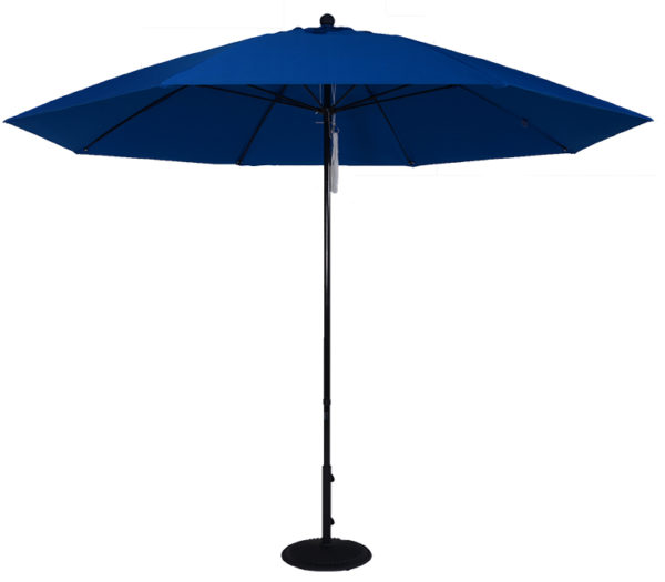(EC11FPUL) 11 ft. Aluminum Market Umbrella w/ Double Pulley